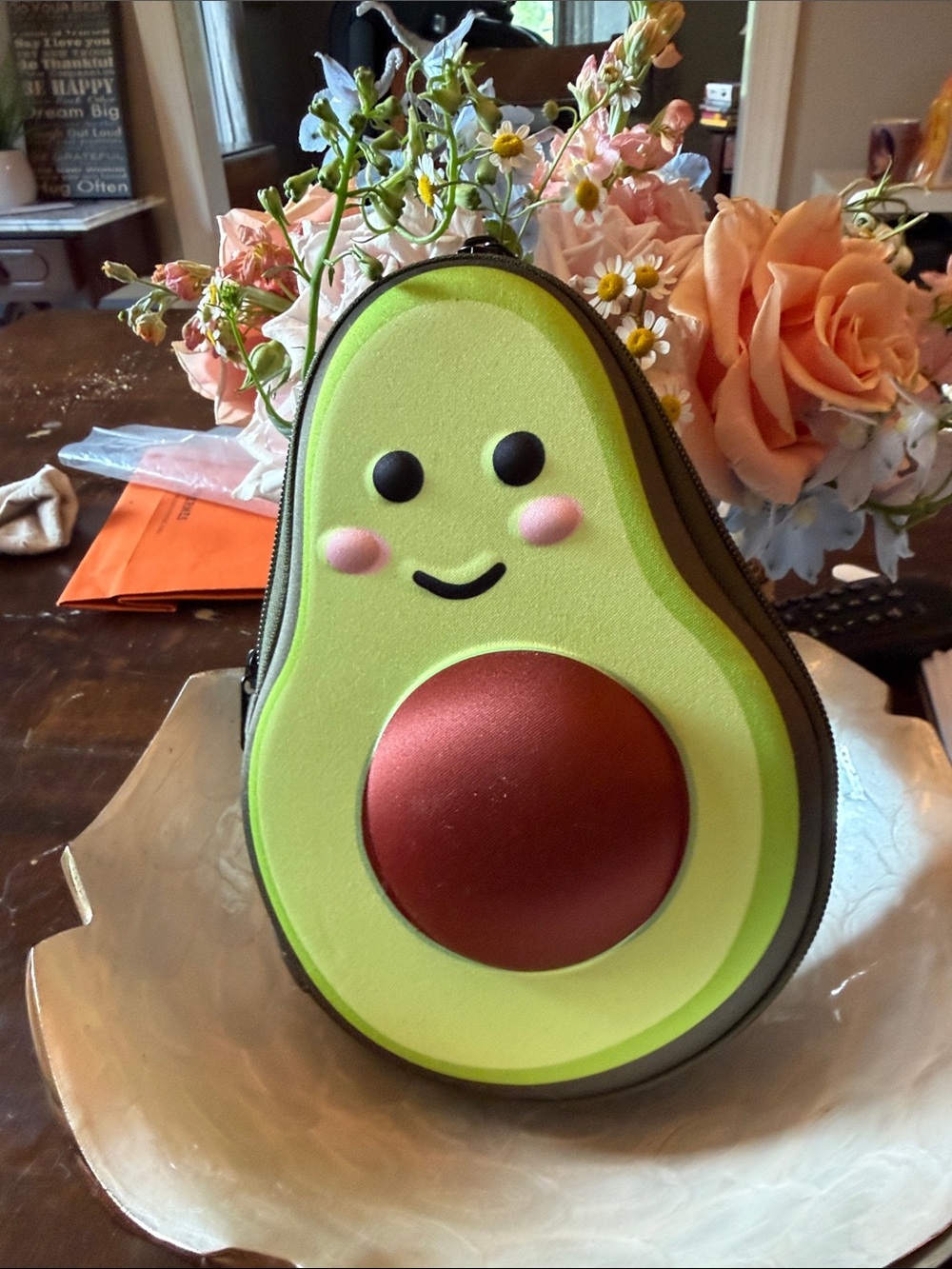 Cute Avocado Foam Pencil Case NWT